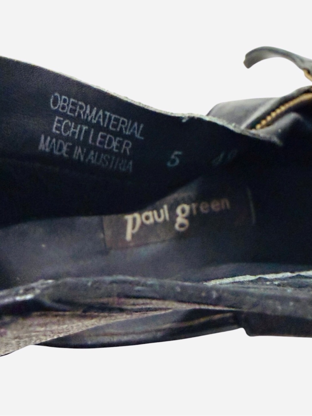 Paul Green Boho Woven Leather Peep Toe Slingback - Picture 7 of 7